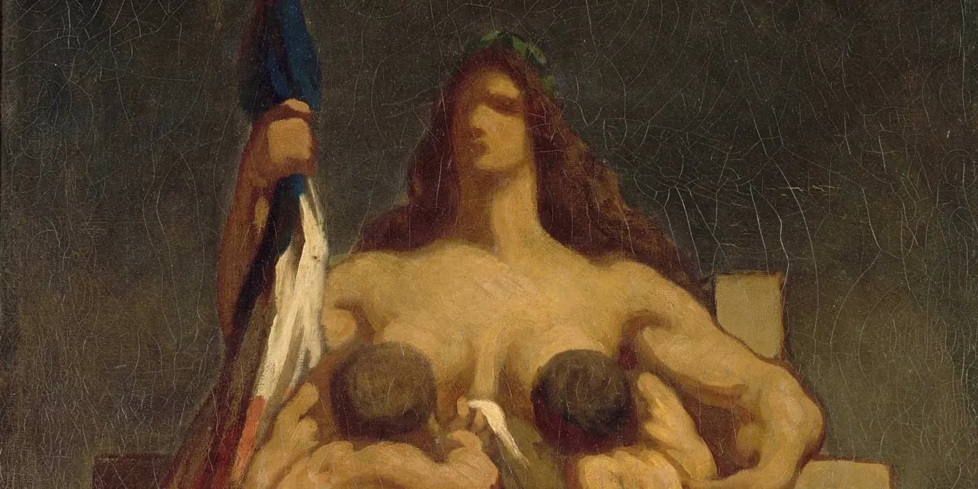 La République — allégorie de Marianne coiffée du bonnet phrygien, Honoré Daumier, 1848