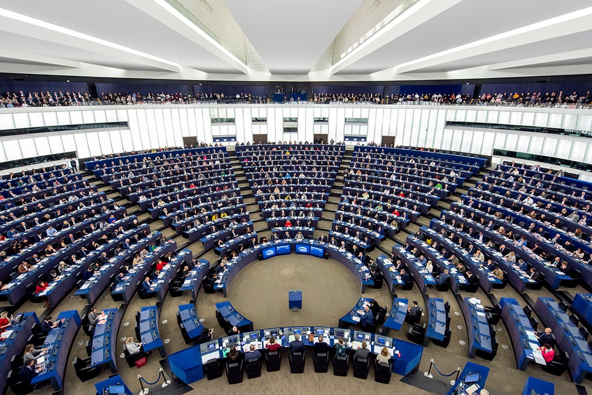 L'hémicycle du Parlement européen