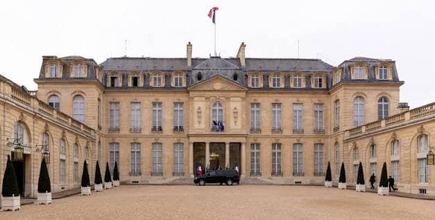 Le palais de l'Élysée, résidence officielle du président de la République