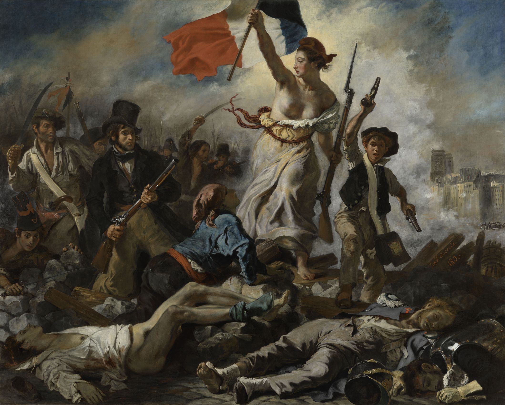La Liberté guidant le peuple — Eugène Delacroix, 1830